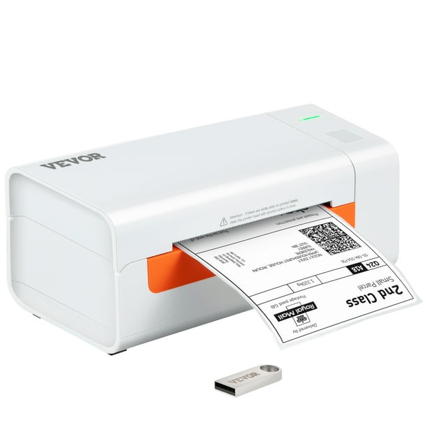 VEVOR Thermal Label Printer, 203DPI 60pcs/min for 4x6 Mailing Packages