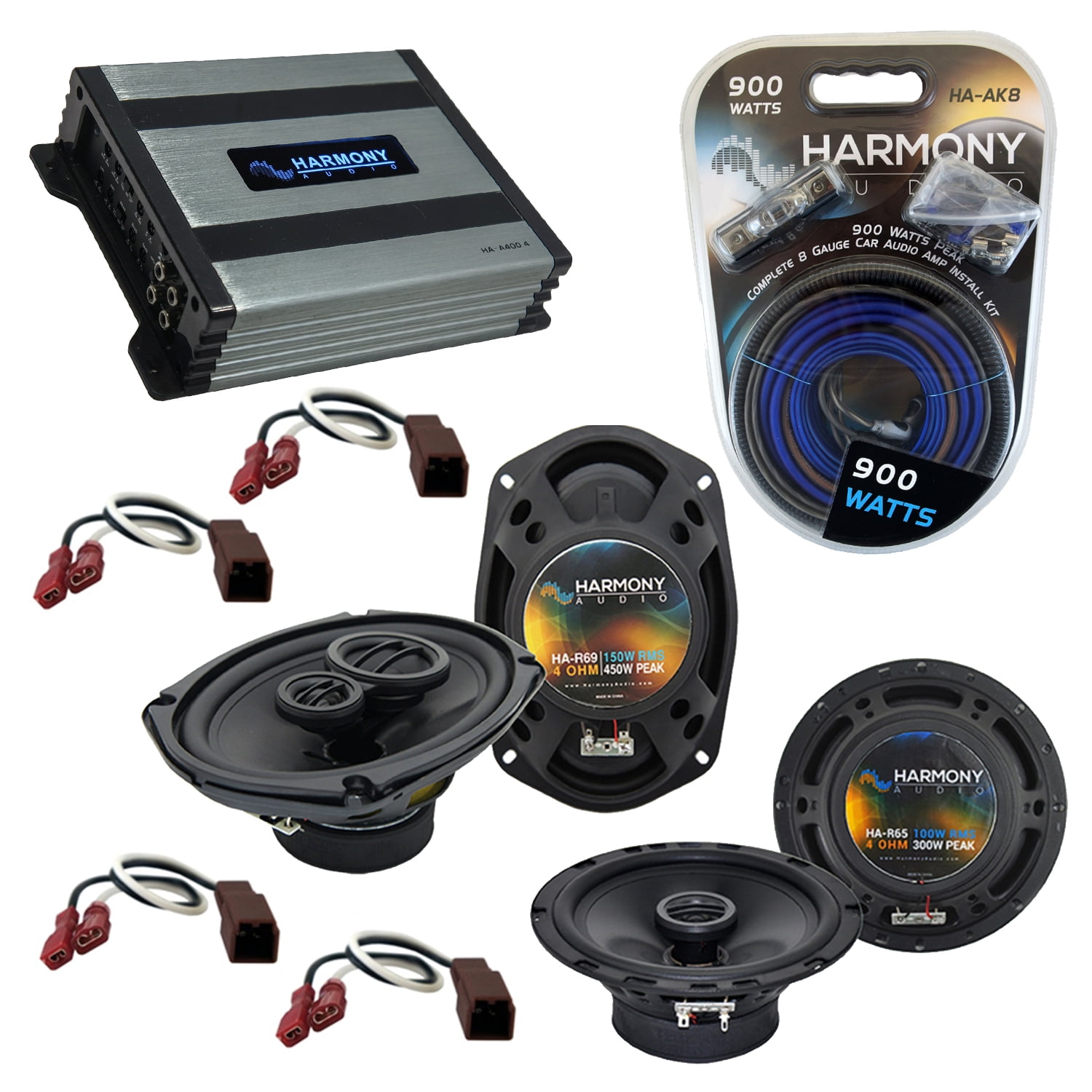 Kicker Front Door 6.5" Speaker Replacement Kit For 2000-2004 Nissan Xterra 