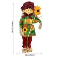 thumbnail image 4 of TIMIFIS Home Decor Épouvantail Décorations d'Automne Decor Ornements Poupée en Paille Debout Disposition de Bureau Automne Decor - Automne, 4 of 4