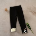 thumbnail image 7 of Posijego Toddler Girls Fleece Lined Leggings Warm Cotton Thick Basic Full Length Bottom Tights Pants for Kids, 7 of 7