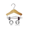 thumbnail image 5 of INTERNATIONAL HANGER  6 inch Natural Wood Combo Hanger for Dolls, Pets, or Infants, 6 Pack, 5 of 5