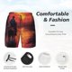 thumbnail image 3 of Fotbe Sunset River Western Cowboy Traje de Baño para Hombre – Shorts de Natación de Secado Rápido con Forro y Bolsillos-X-Large, 3 of 6