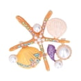 thumbnail image 4 of Brooch,Brooch 4 Different Colors Starfish Shell Brooch Brooch Pin Meticulously Designed, 4 of 14