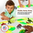 JitteryGit Dinosaur Toys Race Car Track STEM Set Christmas Gifts For