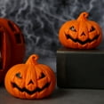 thumbnail image 6 of Cathery Halloween Pumpkin LED Lantern Light Up Pumpkin Decorative Lamp Night Light Indoor/Outdoor Table Party Decor, 6 of 8