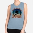 thumbnail image 2 of Happy People Play Pickleball Women's Muscle Tank X-Small Stonewash Denim, 2 of 5