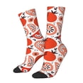 thumbnail image 1 of Fotbe Hand Drawn Tomatoes Calcetas Largas con Estampado para Hombre y Mujer – Calcetas de Compresión Transpirables y Elásticas, Viajar y Uso Diario Talla 5-11, 1 of 6