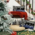 thumbnail image 5 of Christmas Throw Pillow Covers 12 x 20 Inch Set of 4, Xmas Trees Merry and Bright Happy Holidays Farmhouse Decorative Cushion Cases for Home Decoration G435N-12, 5 of 6