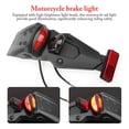 thumbnail image 3 of Guardabarros trasero para motocicleta, luz trasera, luz de freno, luz de freno, luz trasera para moto de cross, luz trasera universal para motocicleta con soporte de placa, 3 of 7