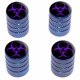Zombie Outbreak Biohazard Purple Tire Rim Wheel Aluminum Valve Stem ...