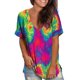 thumbnail image 2 of Gibobby Camisa&nbsp;Moda Mujer Camisa de jogging de manga corta（Verde， L), 2 of 5