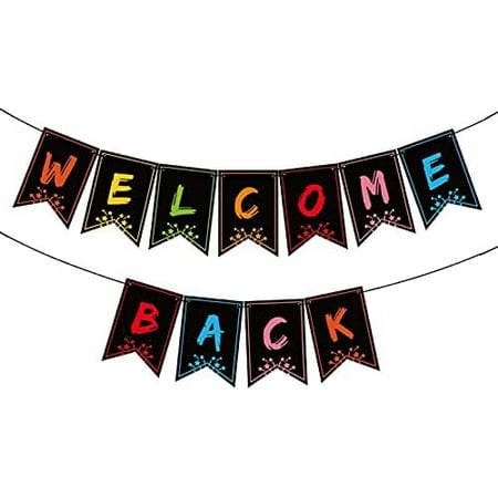 Welcome Back Banner - Return & School Theme Party Decoration Supplies$$Office