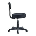 thumbnail image 3 of VECELO Home Office Chair with Backrest, Armless Height Adjustable Swivel Desk Chair, Black, 3 of 8
