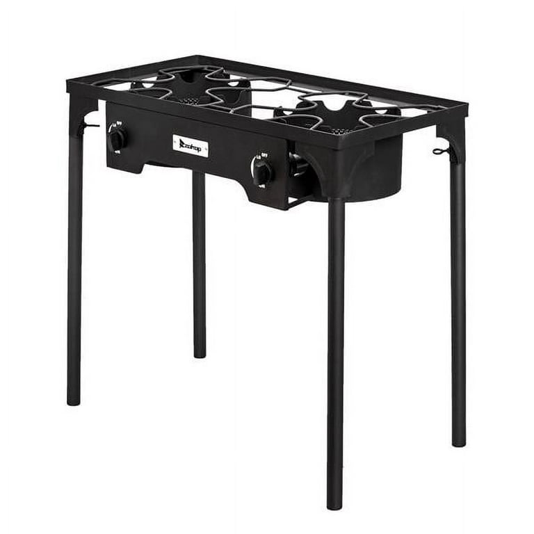 Outdoor & Indoor Portable Propane Stove, Double Burners with Gas Premi –  DOUBLE GLOBAL INC