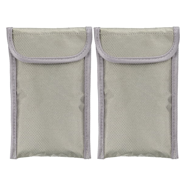 Bolsas Faraday Uxcell, Bolsa de Llave de Bloqueo de Señal, Protección Antirrobo para Automóvil, Cartera de Blindaje RFID GPS para Teléfonos Celulares 2