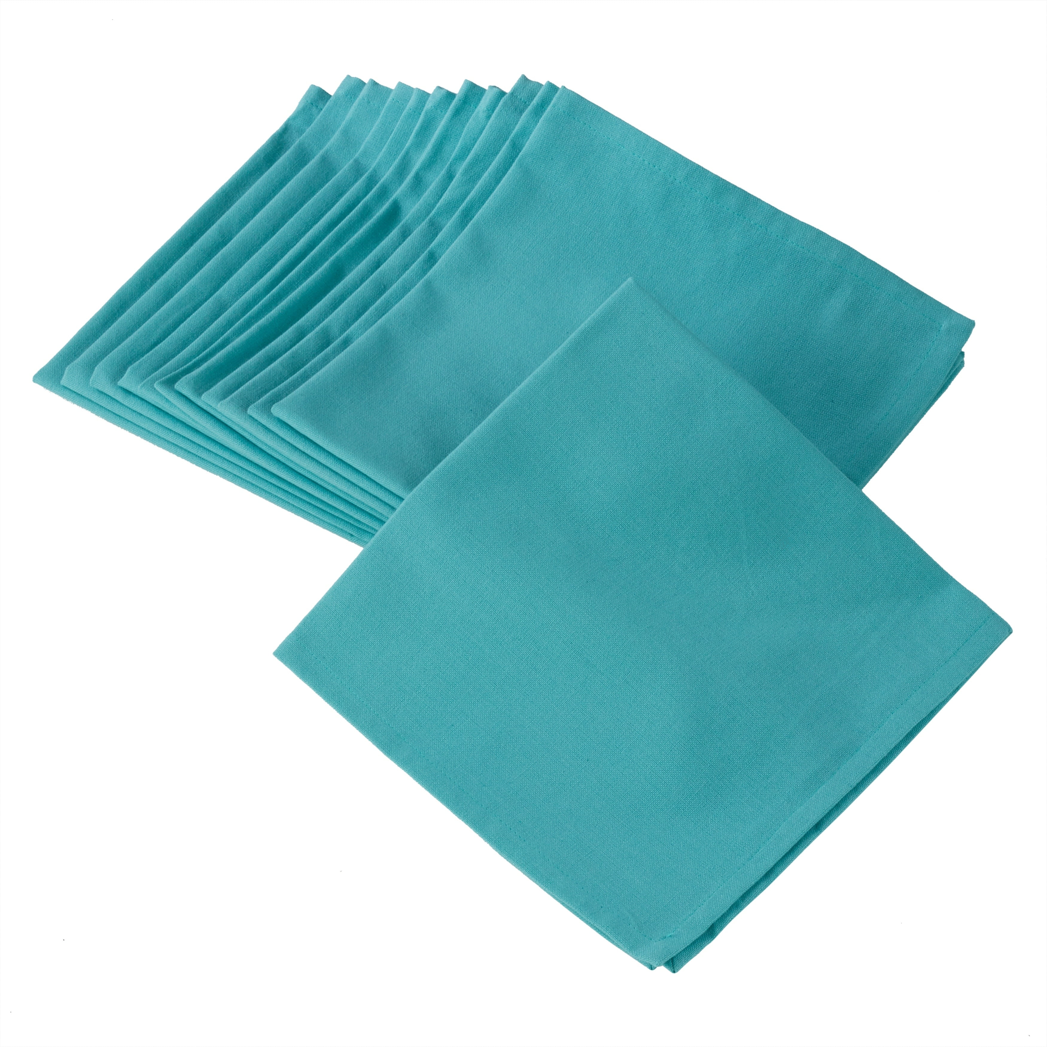 Flato Solid or Stripe 100% Cotton Cloth Linen 4 Dinner Table Napkin 20x20 inches 