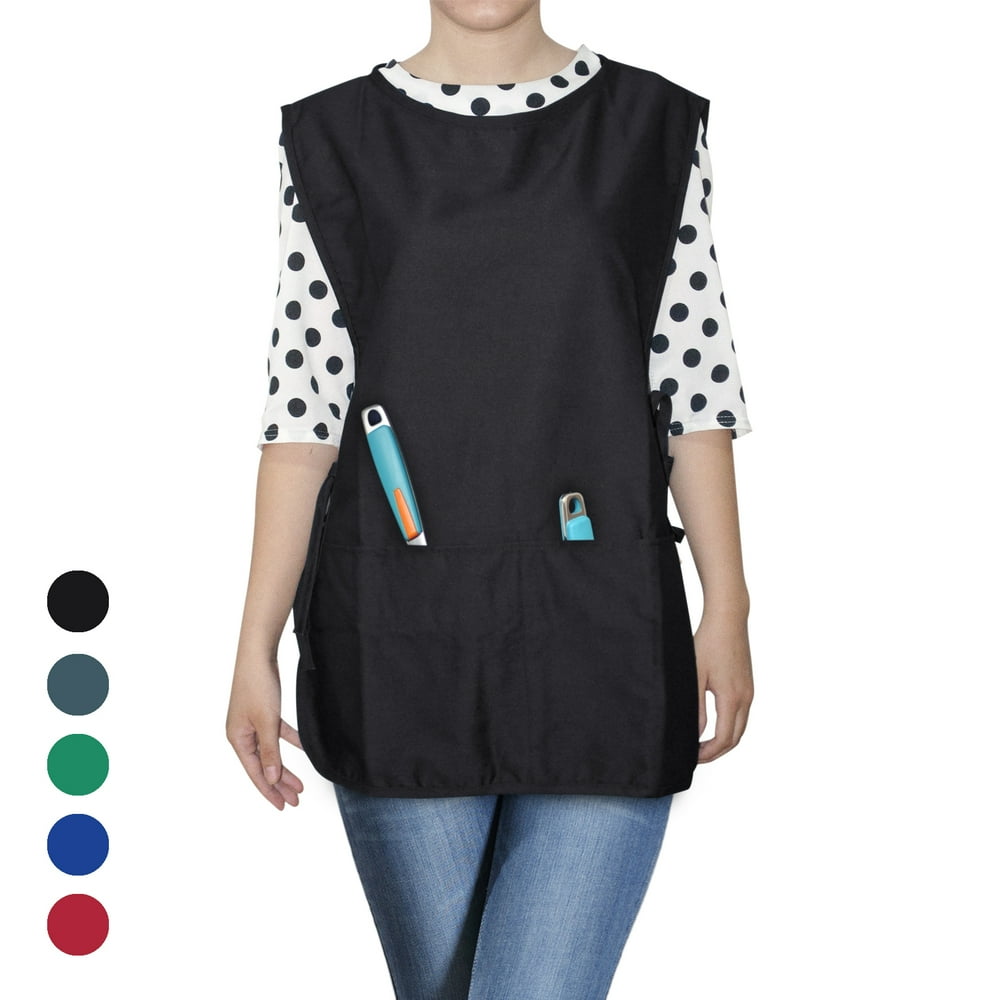 Opromo Unisex Cobbler Uniforms with 2 pockets, Art Smock Aprons for