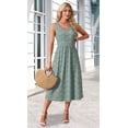 thumbnail image 5 of Wiholl Summer Dresses for Women Flowy Casual Midi Dress Beach Vacation Sundresses with Pockets, 5 of 9