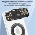 thumbnail image 5 of Magnetic for iPhone 15 Case Compatible with Magsafe [Glass Lens Camera Protector] Shockproof Hard PC Matte Back Protective Soft TPU Edge Phone Cases for iPhone 15 White, 5 of 7