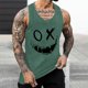 thumbnail image 2 of Camisetas de Tanque de los Hombres Tanque de los Hombres Incolor Gradiente de Impresión Cuello Redondo Correa Delgada Fuga Atrás Regular Casual Deportes Blusas de Tanque, 2 of 5