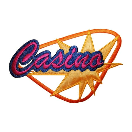 ID 8572 Casino Road Sign Patch Las Vegas Gambling Embroidered Iron On