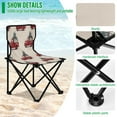 thumbnail image 4 of 600D Oxford Camping Chair Portable Foldable Chair Supports 220 lbs for Picnic, Fishing, Backpacking Red Truck with Presents, 4 of 8