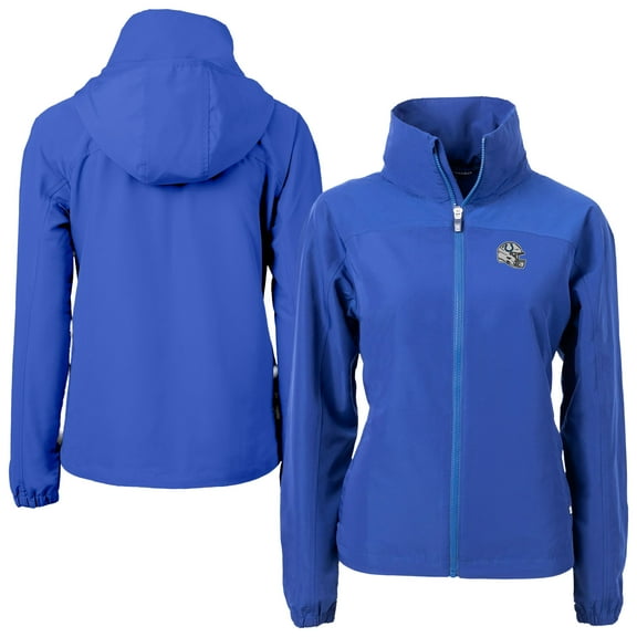 Women's Cutter & Buck Royal Indianapolis Colts Helmet Charter Eco Recycled Full-Zip Jacket