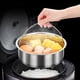 thumbnail image 4 of Vaporera de verduras multiusos Cesta de acero inoxidable para cocinar al vapor para dumplings de verduras, 4 of 8