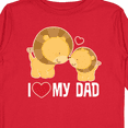 thumbnail image 4 of Inktastic Fathers Day I Love My Dad Boys Lion Boys or Girls Long Sleeve Toddler T-Shirt, 4 of 5