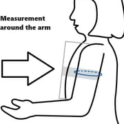 Omron 10 Series Upper Arm Blood Pressure Monitor and 9-In. to 17-In. Wide-Range D-Cuff Kit