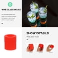 thumbnail image 4 of 1 Set 10 unids Shot Glass Molds Práctico Silicona Vidrio Copa de Vidrio Hielo Moldes, 4 of 8