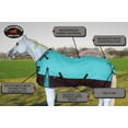 thumbnail image 5 of 72" 1200D Turnout  Rain Horse SHEET Light Winter Blanket  371, 5 of 5
