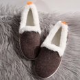 thumbnail image 5 of Women Snow Flat Boots Suede Faux Fur Lined Insulated Booties Winter Warm Lightweight Slip On Ankle Boot for Cold Weather, 5 of 9