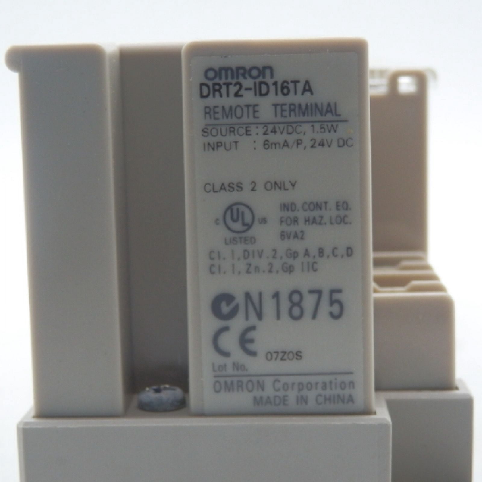 Omron Transistor Remote I/O Terminal w/ 3-Tier Terminal Blocks DRT2-ID16TA
