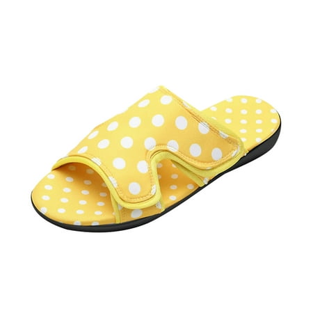 

VerPetridure Women s Heeled Sandals Large Size Sandals Women s Outer Wear One-line Wave Point Open Toe Beach Sandals
