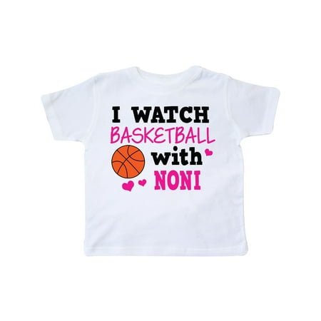

Inktastic I Watch Basketball with Noni Gift Toddler Toddler Girl T-Shirt