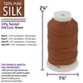 thumbnail image 4 of The Beadsmith Pure Silk Cord – Brown, 4 Assorted Sizes (E, F, FF & FFF),1/2 Oz Each, 4 of 8