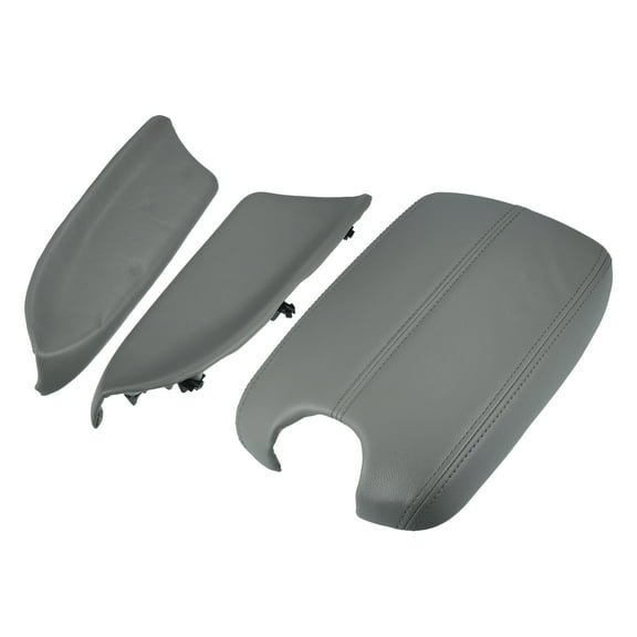 Unique Bargains 1 Set Car Center Console Cover Front Door Panels Armrest for Honda Accord 2008-2012 Light Grey