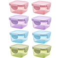 thumbnail image 1 of Hweilai 8 BPA-free plastic containers with LIDS, 1 of 5