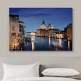 thumbnail image 3 of wall26 Canvas Print Wall Art Night in Venice Italy Grand Canal Architecture Cityscape Photography Realism Rustic Scenic Landscape Modern Colorful for Living Room, Bedroom, Office - 16"x24", 3 of 5