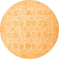 thumbnail image 1 of Ahgly Company Indoor Round Oriental Orange Traditional Area Rugs, 8' Round, 1 of 4