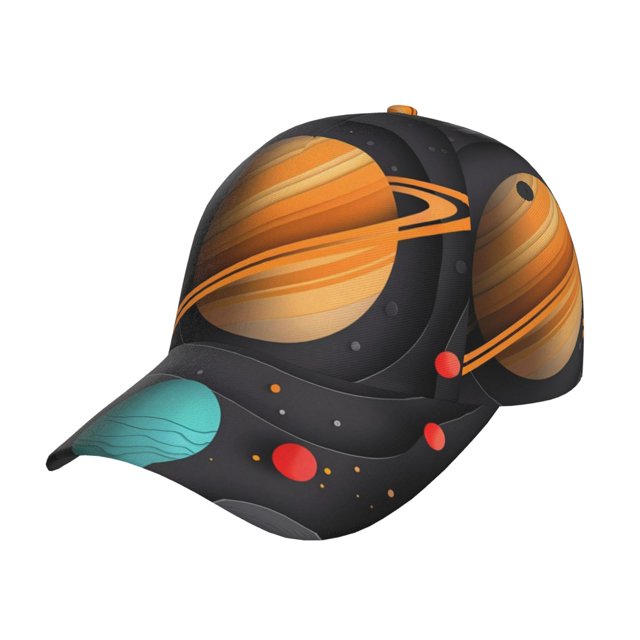 Fotbe Solar System Paper Art Gorro Clásico de Béisbol, Gorra Ajustable con Broche Snapback, Gorro de Exterior de Algodón Suave