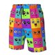 thumbnail image 4 of Fotbe Doodle Faces Emotions Trajes de Baño Estampados para Hombre, Shorts de Verano de Secado Rápido, Ropa de Playa, Bañadores-XX-Large, 4 of 6
