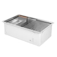 thumbnail image 4 of Ancona 30" Handmade Undermount Single Bowl Workstation Kitchen Sink with Accessories in Satin Stainless Steel, 4 of 6