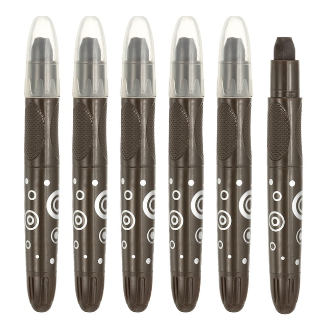 Uxcell 6Pcs Watercolor Gel Crayon for Coloring, Mature Umber