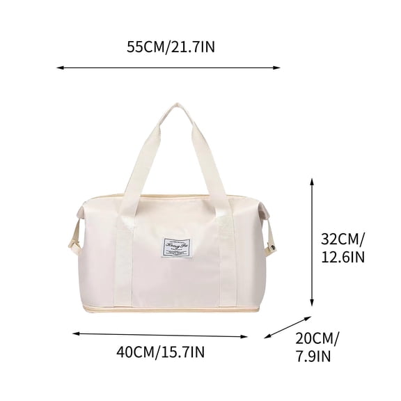 LACKUST New Nylon Crossbody Bag, Large Capacity, Multiple Compartments, Shoulder Style,Beige