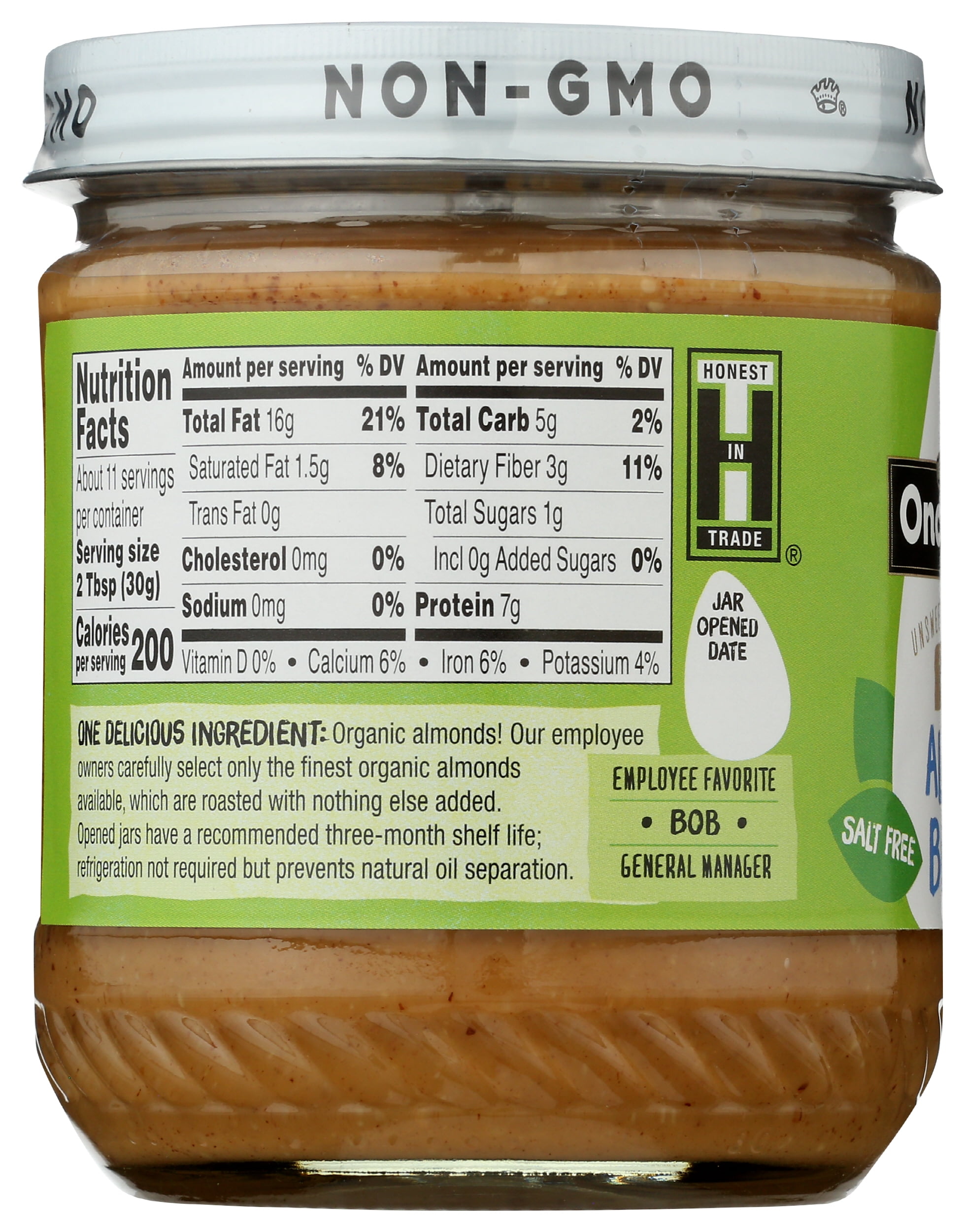 (Pack of 6), Once Again Organic Creamy Almond Butter, 12 oz