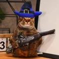 thumbnail image 1 of 3D Cat Plush Toy Stuffed Animal Transformable Doctor Gentleman Cowboy Multiple Styles, 1 of 7