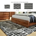 thumbnail image 4 of Signature Design by Ashley Bramshaw Abstract Area Rug 8' x 10', Black and Ivory Modern Indoor Living Room Rug, 4 of 5
