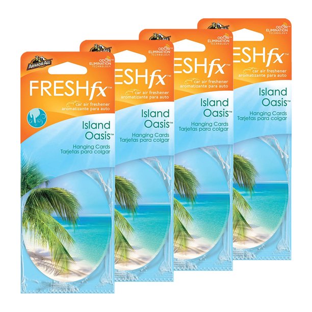 Armor All FRESHfx Car Air Freshener Hanging Card, 12Count (Island